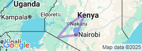 Kenya's Finest – 6 Days Through Samburu, Lake Nakuru & Masai Mara Map