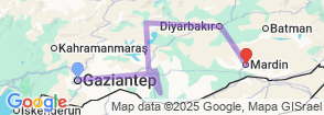 4 Day Mount Nemrut, Göbeklitepe, Diyarbakır & Mardin Tour from Istanbul Map