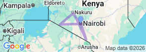 Luxury Kenya Safari: 7 Days in Amboseli, Lakes, and Masai Mara with Sopa Lodges Map