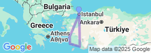 12 Days Aegean Luxury Turkey Tour Map