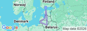 10 Days Baltic Impressions Tour Map
