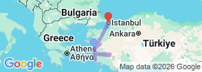 Ancient Cities of Turkey: 10-Day Tour from Izmir to Istanbul Map