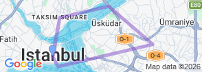 Istanbul in 5 Days: Bosphorus Cruise, Old City & Gala Dinner Map