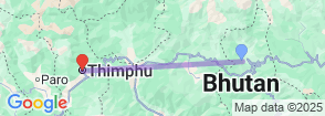 Photography tour to Bhutan 13 Day Map