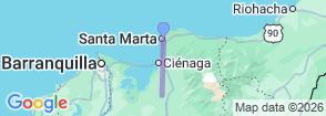 6 Days Lost City Adventure & Santa Marta Map