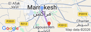 Small group Ouzoud Waterfall Guided Tour Boat Ride from Marrakech Map