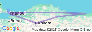 6 Day Heart of Anatolia & Black Sea Explorer (Ankara, Amasya, Trabzon) Map