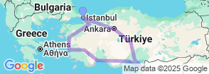 15 Days St. Paul's Biblical in Tour Turkey Map