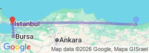 Discover Black Sea & Bosphorus 11 Day Trabzon to Istanbul All-Inclusive Signature Tour Map