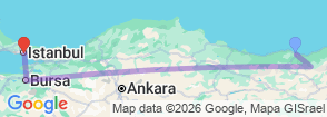 16 Day Trabzon & Uzungöl to Istanbul Holiday: Nature, Culture & Heritage Map