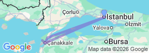 Private 8 Day ANZAC Day Memorial Tour: Istanbul, Gallipoli, Troy & Commemorative Services Map