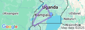 9 Day Uganda Murchison Falls Big Five Map