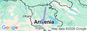 Echoes of Armenia Hike Tour 9 Day 8 Night Map