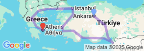 St. Paul's Missionary 20 Day Tour Turkey Map