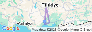 7-Day Mersin, Cappadocia & Adana Cultural Discovery with Boat Cruise Map
