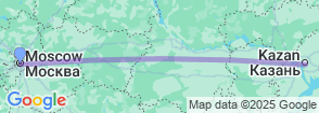 8 Days in Moscow and Kazan with Ak Bars Map