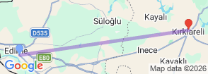 4 Days Edirne & Kirklareli City Tour Map