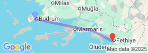 7-Day Aegean Escape: Bodrum, Dalyan & Fethiye Coastal Adventure Map