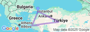 11 Day Turkey Discovery Tour: Istanbul, Cappadocia, Pamukkale & Ephesus Map