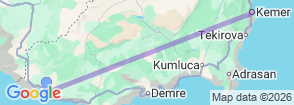 Kalkan – Kemer Paintball & Adventure Daily Tour Map