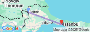 4 Days Edirne & Istanbul Tour Map