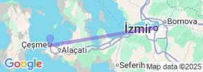 Private Izmir City & Agora Tour with Lunch from Cesme Map