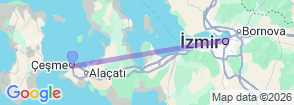 Private Izmir City & Agora Tour with Lunch from Cesme Map
