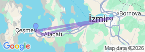 Cesme, Alacati & Izmir Private Tour with Wine Tasting & Turkish Lunch Map