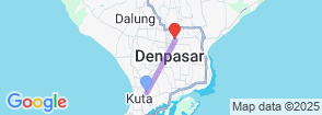 Private Departure Transfer from Kuta and Legian to Bali Airport International Map
