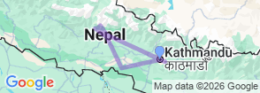 Nepal Discovery Tour - Culture, Wildlife, Villages and Himalayas Map