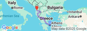 7 Day Greece, Albania & North Macedonia Discovery Tour Map