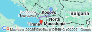 Kosovo to Albania: Mountains, Valleys, Lakes & Gorges Map