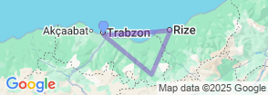 8 Day Black Sea Discovery Tour from Trabzon | Ayder, Uzungöl, Sumela & Highlands Map