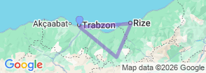 8 Day Black Sea Discovery Tour from Trabzon | Ayder, Uzungöl, Sumela & Highlands Map