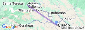 6 Days Inca Trail Adventure to Machu Picchu Map