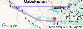Uzbekistan Majestic Minarets Tour Map