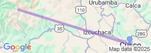 7 Days From Glaciers to Jungles: Salkantay Adventure to Machu Picchu Map