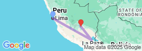 8 Days in Lima, Puno & Cusco with Machu Picchu Map