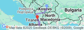 4 Days-Cultural Journey Through Albania Map