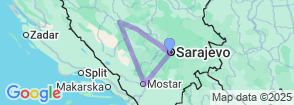 Bosnia & Herzegovina Tour Map