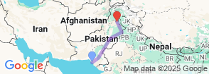 15 DAYS SPRITUAL PAKISTAN TOUR (DARGHAS+IMAMBARGHAS) Map
