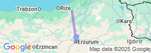 Daily Ayder Tour from Erzurum Map