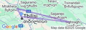 Celebrate New Year in Tbilisi 6 Day Winter Holiday Tour Map