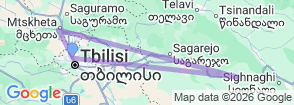 Celebrate New Year in Tbilisi 6 Day Winter Holiday Tour Map