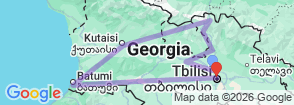 Kazbegi - Adventure 7 Day  Map