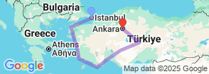 17 Day Grand Turkey Discovery Tour: Istanbul, Gallipoli, Ephesus, Bodrum, Antalya & Cappadocia Map