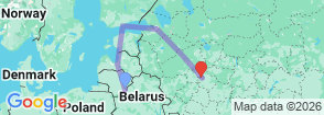 16 Days Baltic and Russian Explorer Map