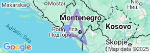 MONTENEGRO 5 NIGHTS Map
