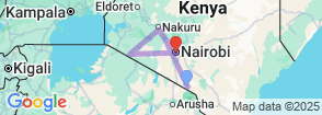7-Day Kenya Safari Adventure – Amboseli, Lake Naivasha, Lake Nakuru & Masai Mara Map