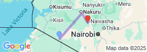 Classic 5-Day Safari – Maasai Mara, Lake Nakuru & Naivasha Rift Valley Circuit Map